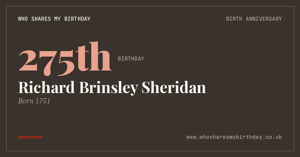 Richard Brinsley Sheridan