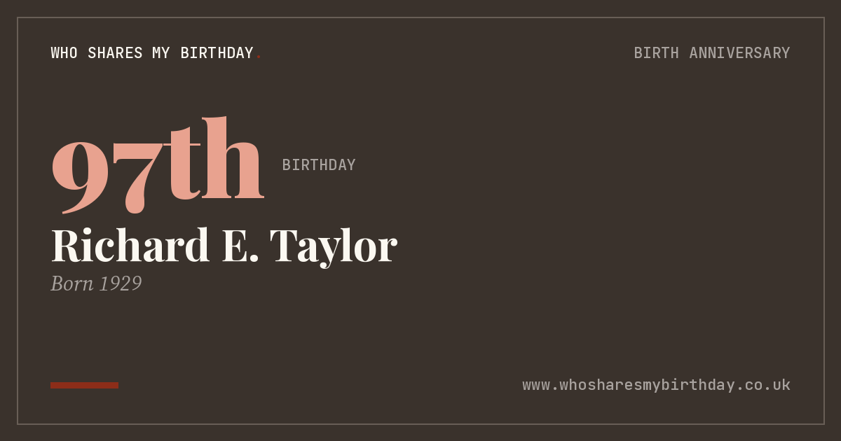 Richard E. Taylor