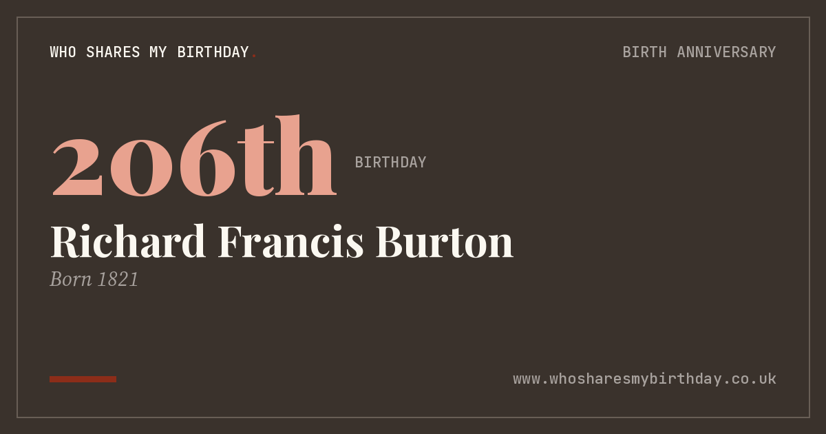 Richard Francis Burton