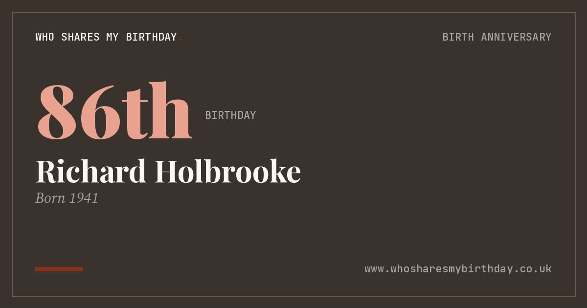 Richard Holbrooke