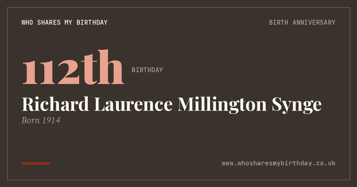 Richard Laurence Millington Synge
