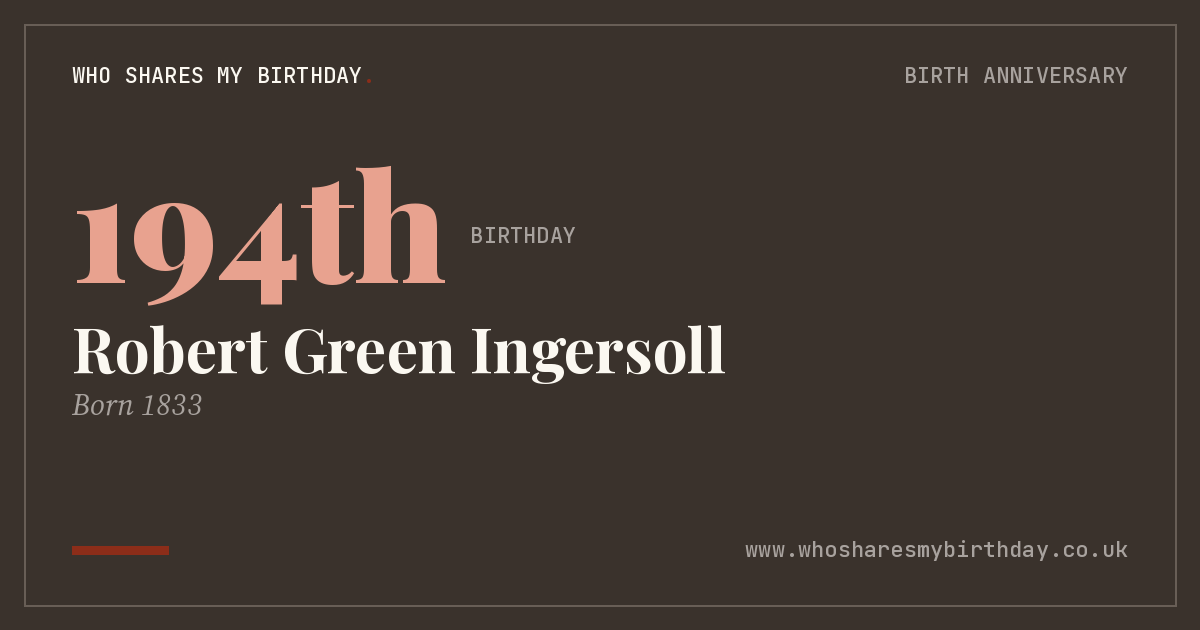 Robert Green Ingersoll