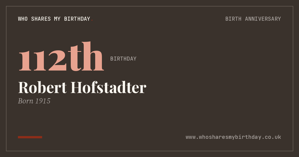 Robert Hofstadter