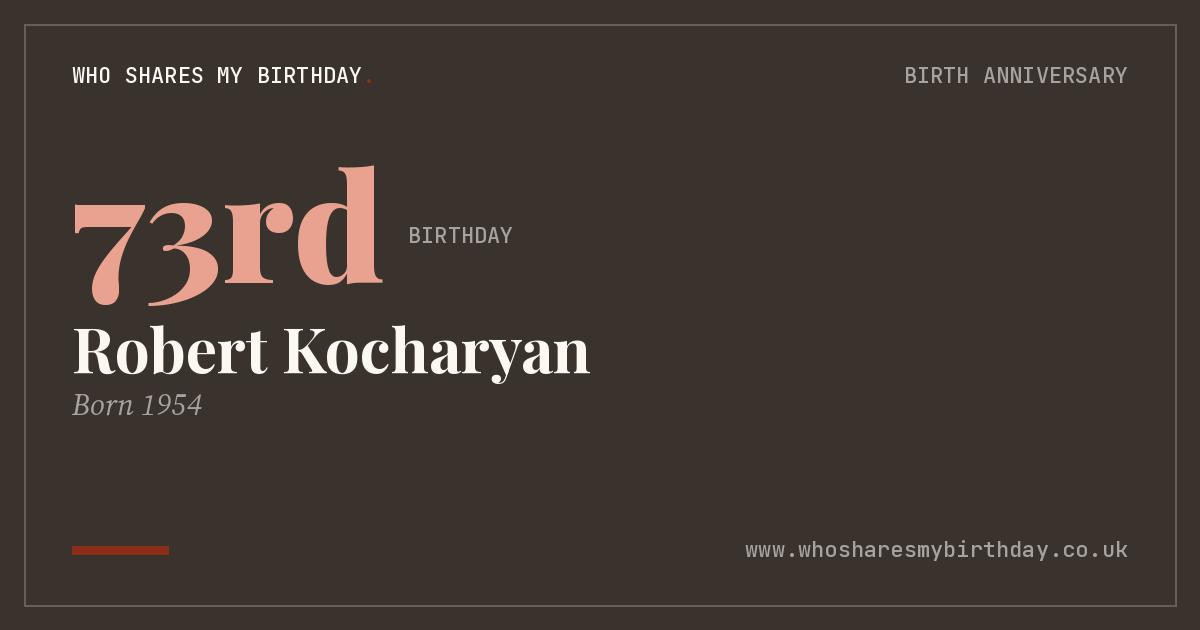 Robert Kocharyan