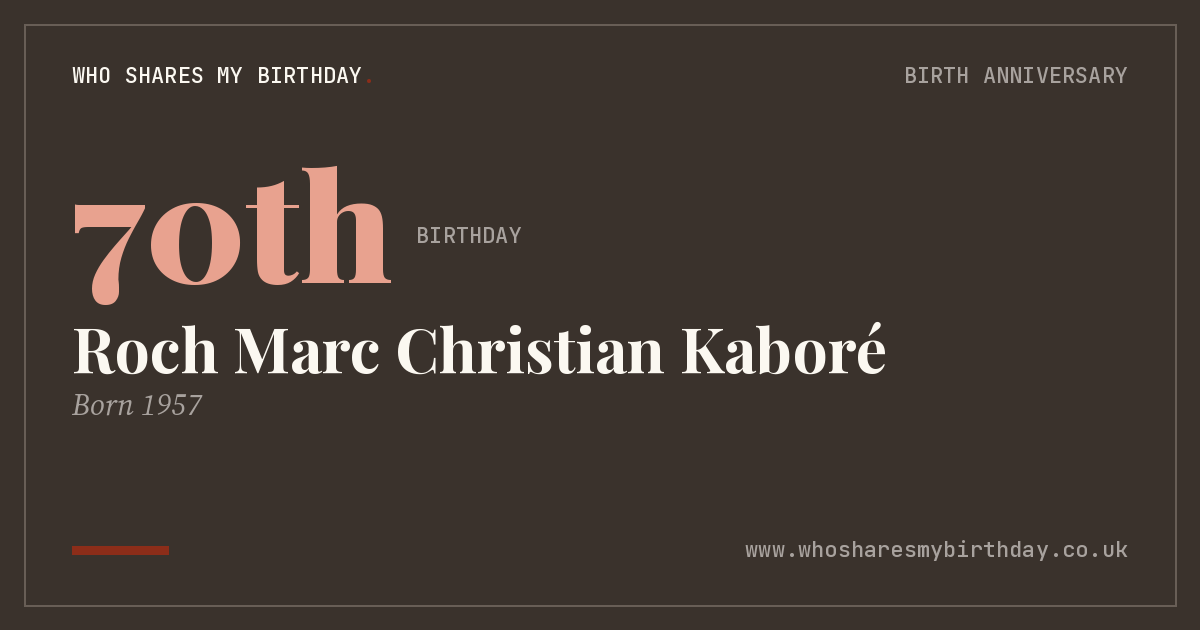 Roch Marc Christian Kaboré