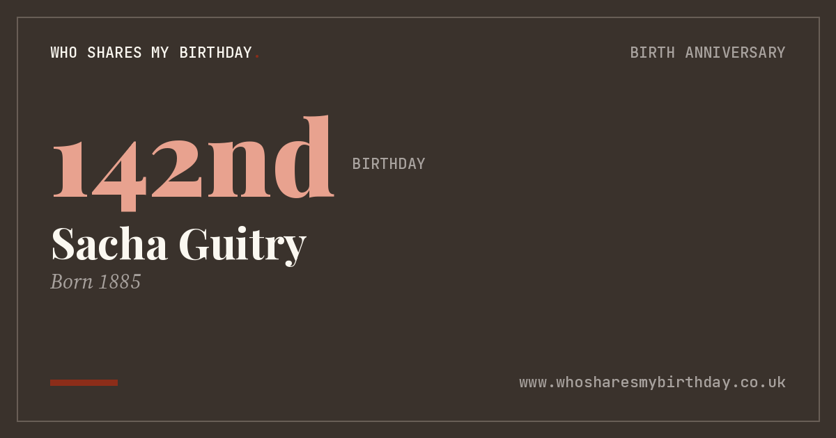 Sacha Guitry