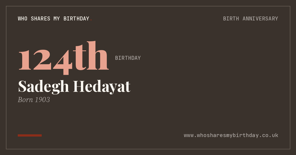 Sadegh Hedayat