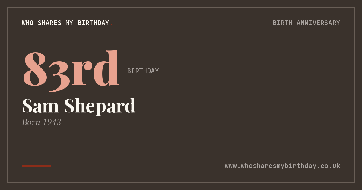 Sam Shepard