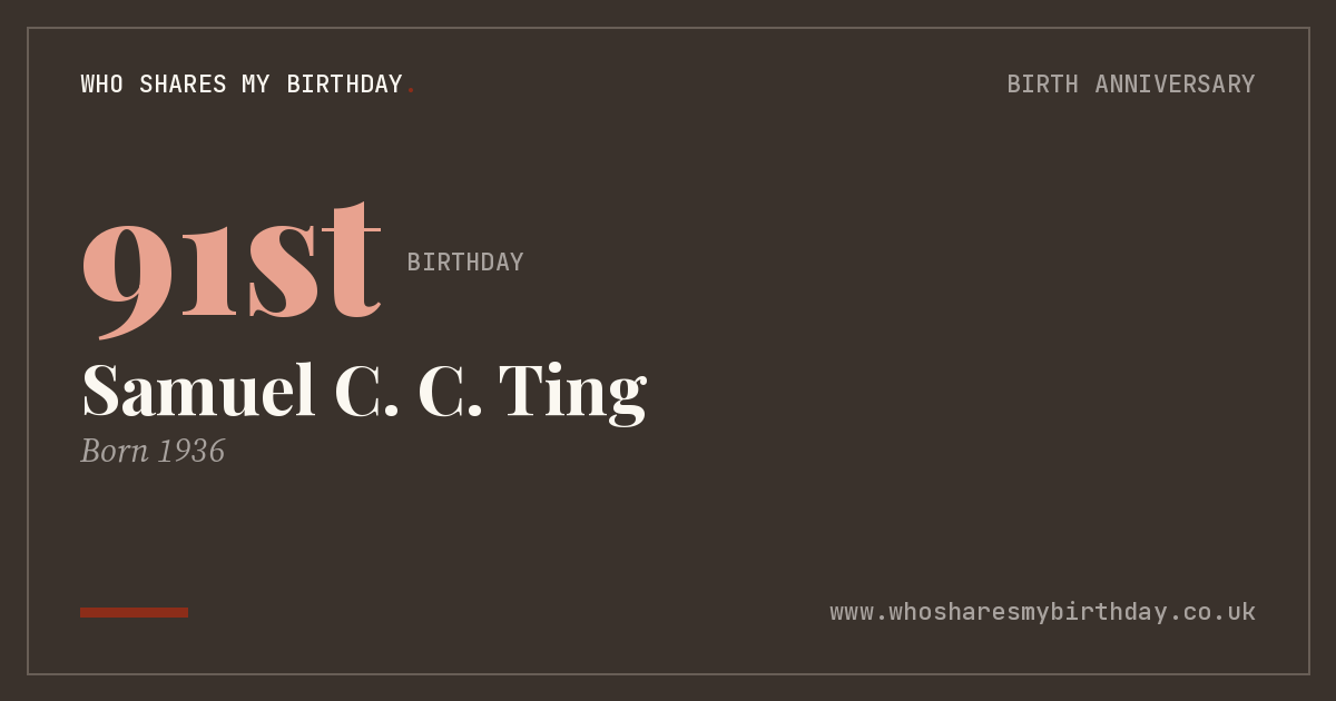 Samuel C. C. Ting