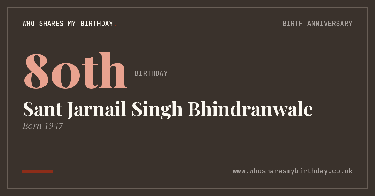 Sant Jarnail Singh Bhindranwale