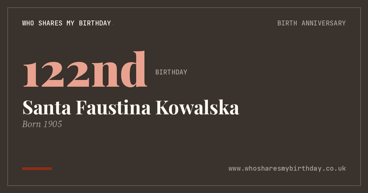 Santa Faustina Kowalska