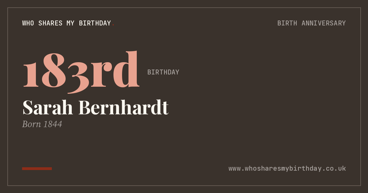 Sarah Bernhardt