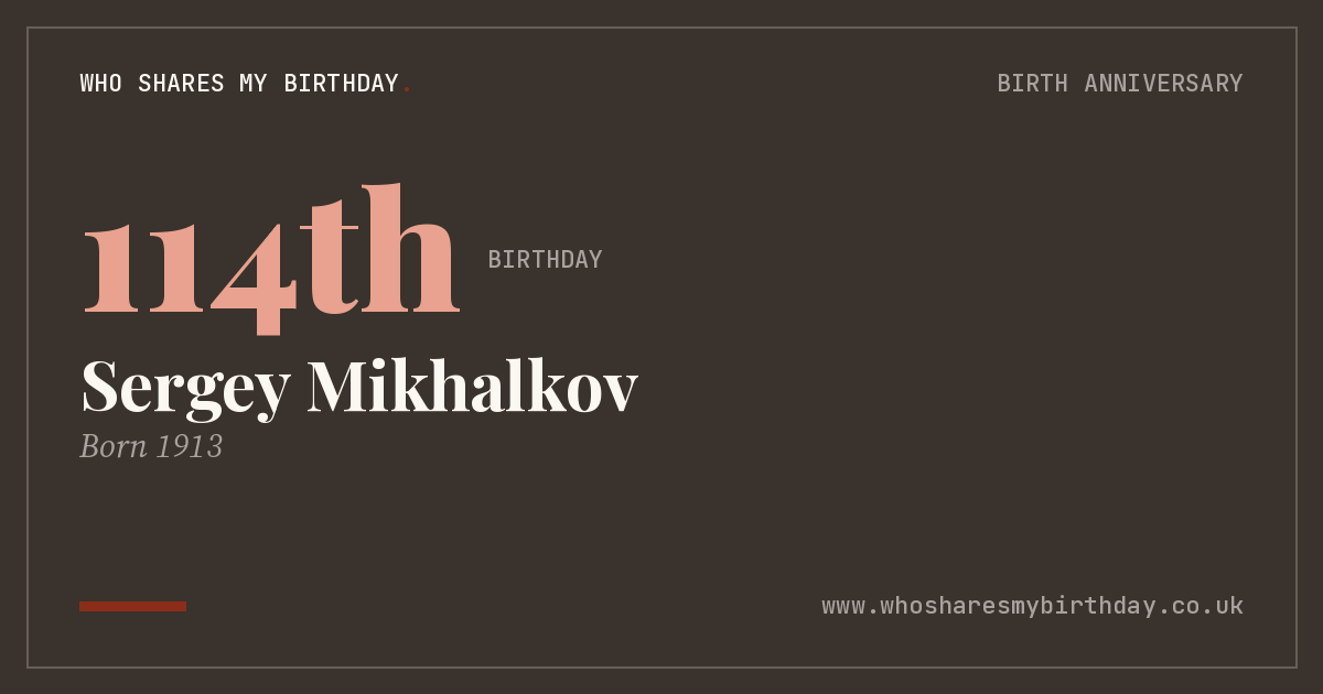 Sergey Mikhalkov