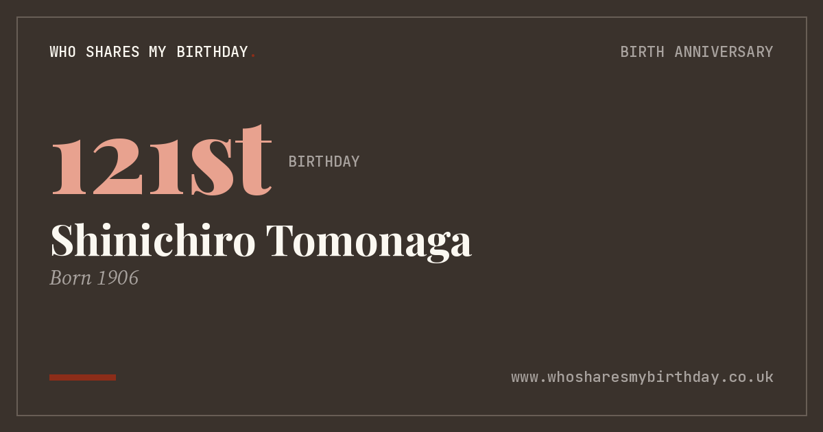 Shinichiro Tomonaga