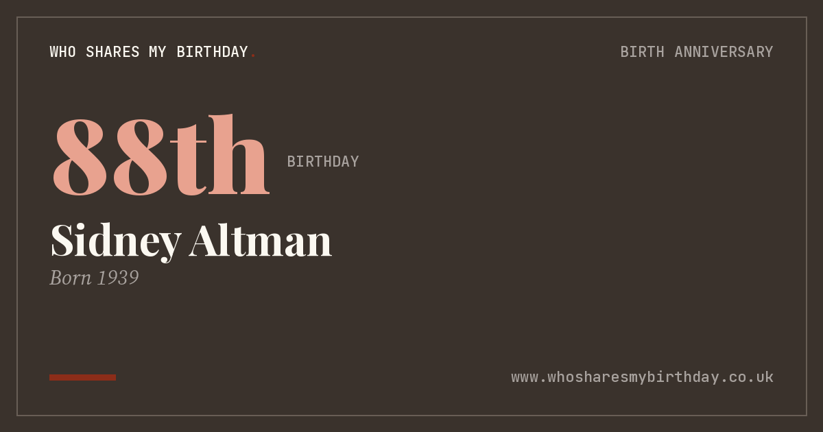 Sidney Altman