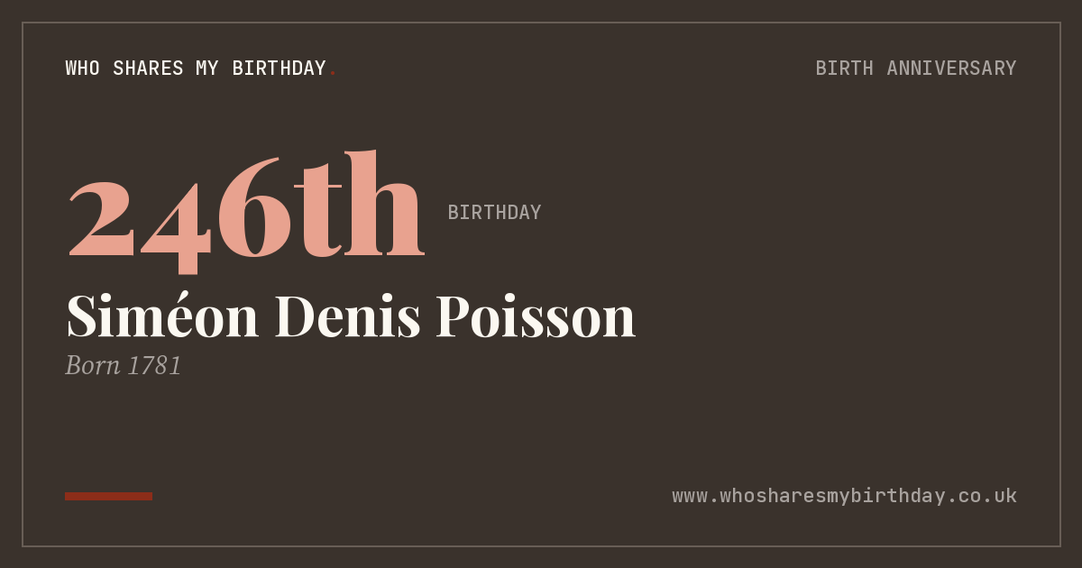 Siméon Denis Poisson