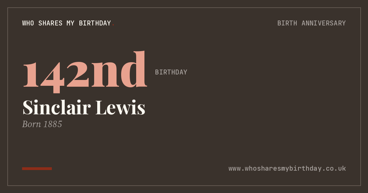 Sinclair Lewis