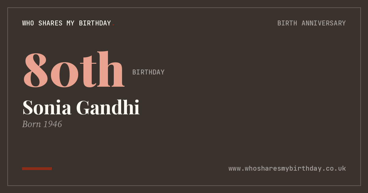 Sonia Gandhi
