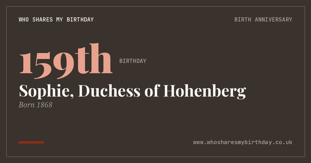 Sophie, Duchess of Hohenberg