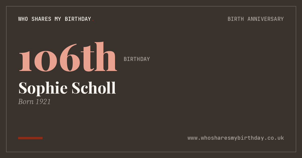 Sophie Scholl
