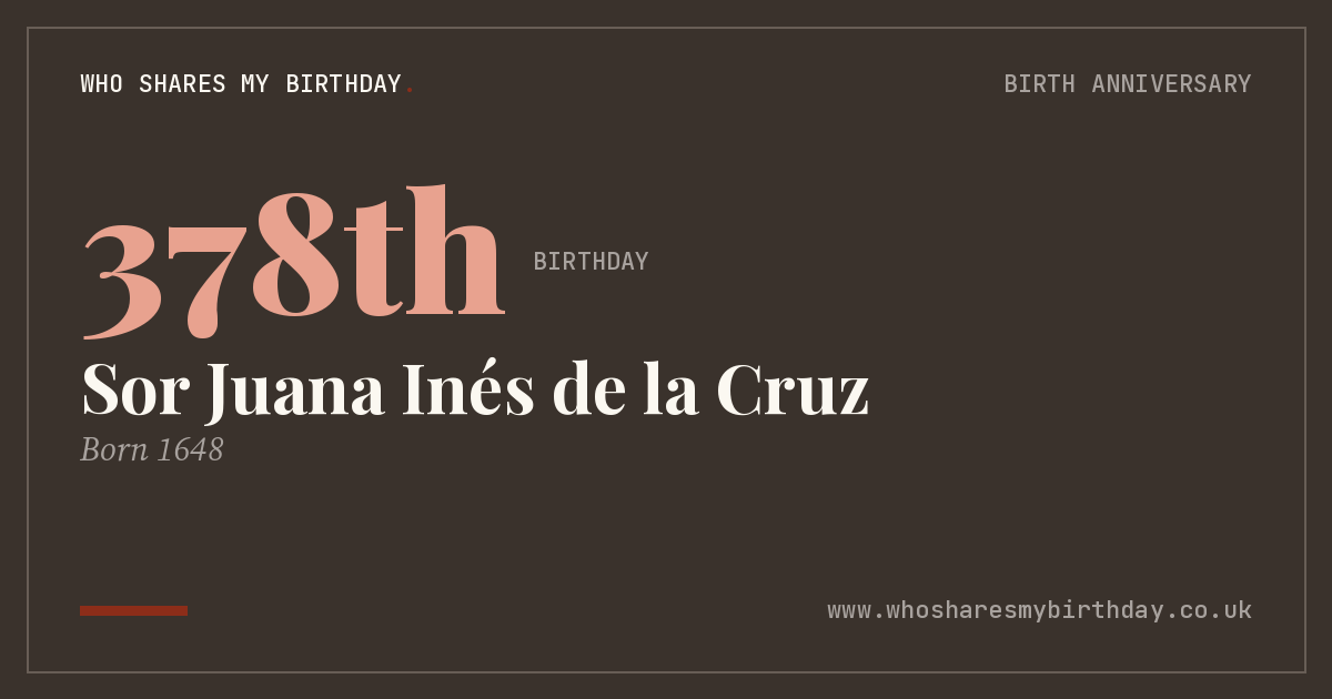 Sor Juana Inés de la Cruz