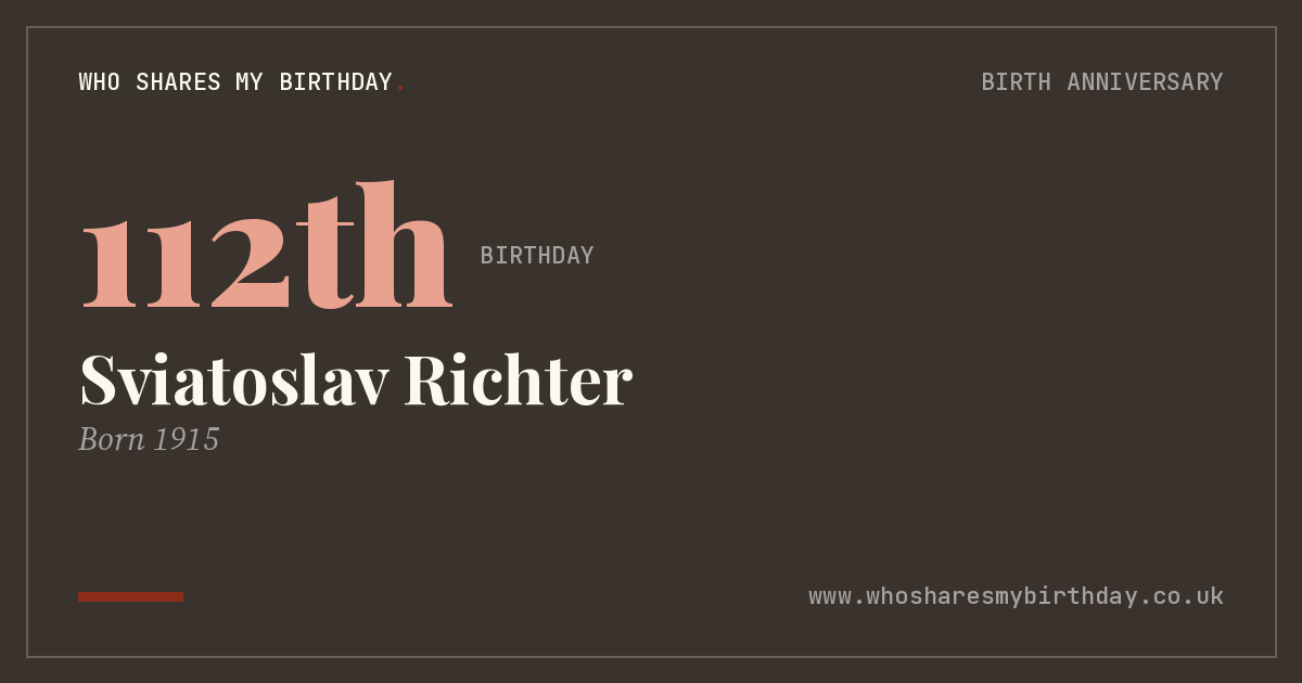Sviatoslav Richter