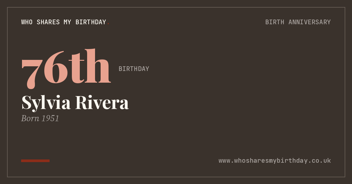 Sylvia Rivera