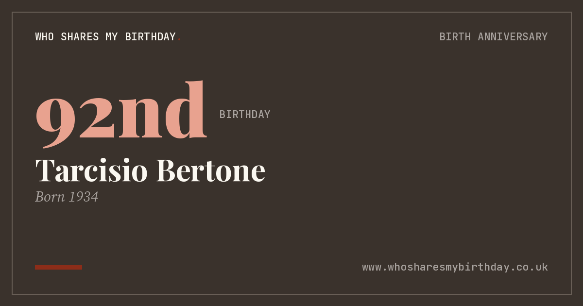 Tarcisio Bertone