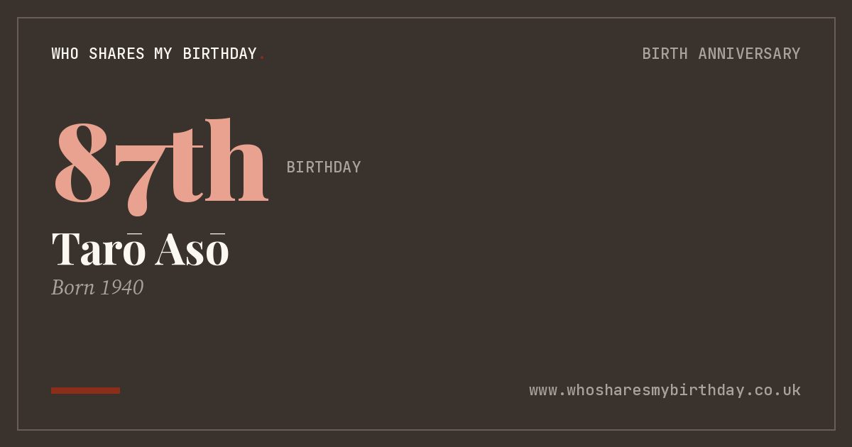 Tarō Asō