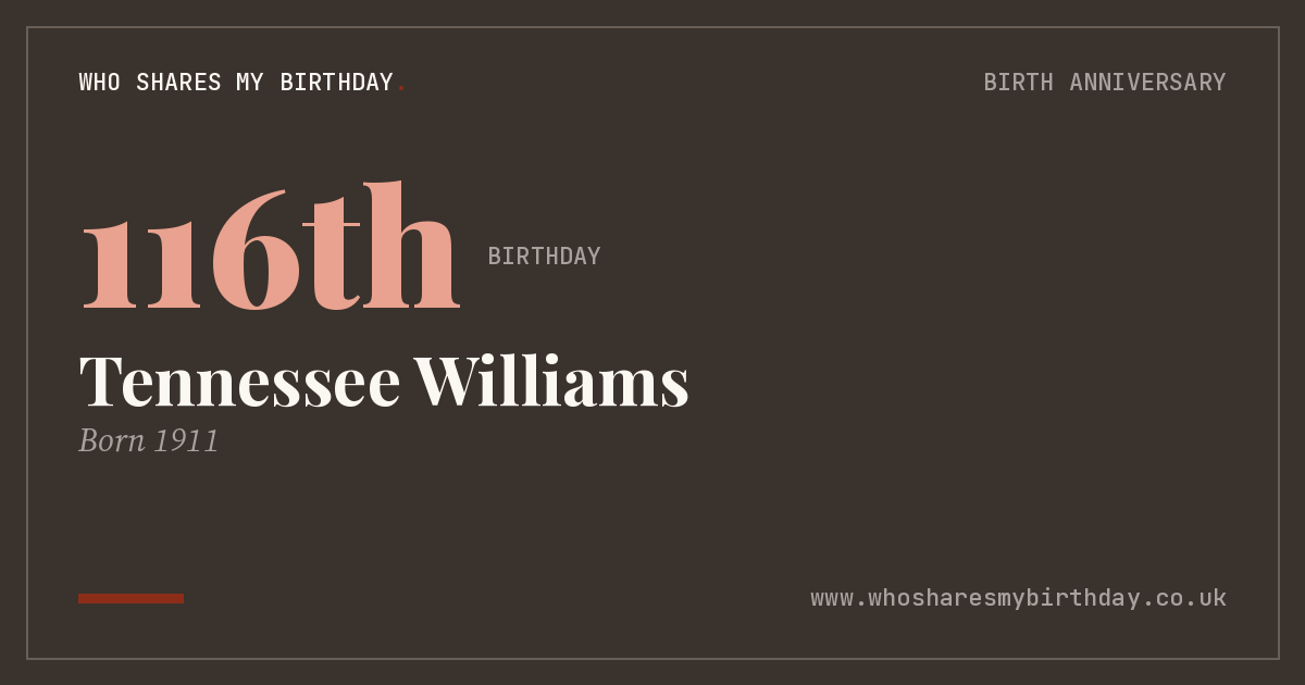 Tennessee Williams