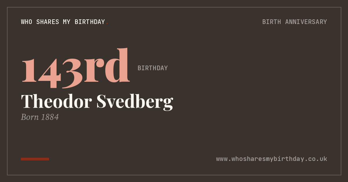 Theodor Svedberg