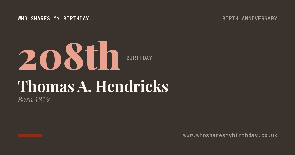 Thomas A. Hendricks