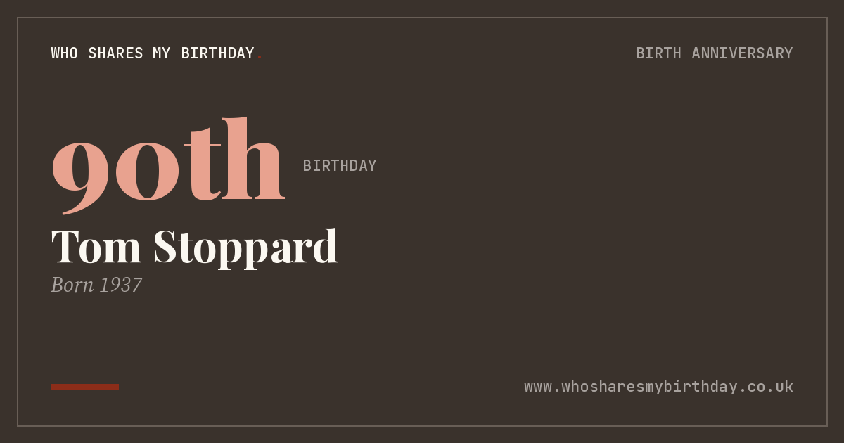 Tom Stoppard