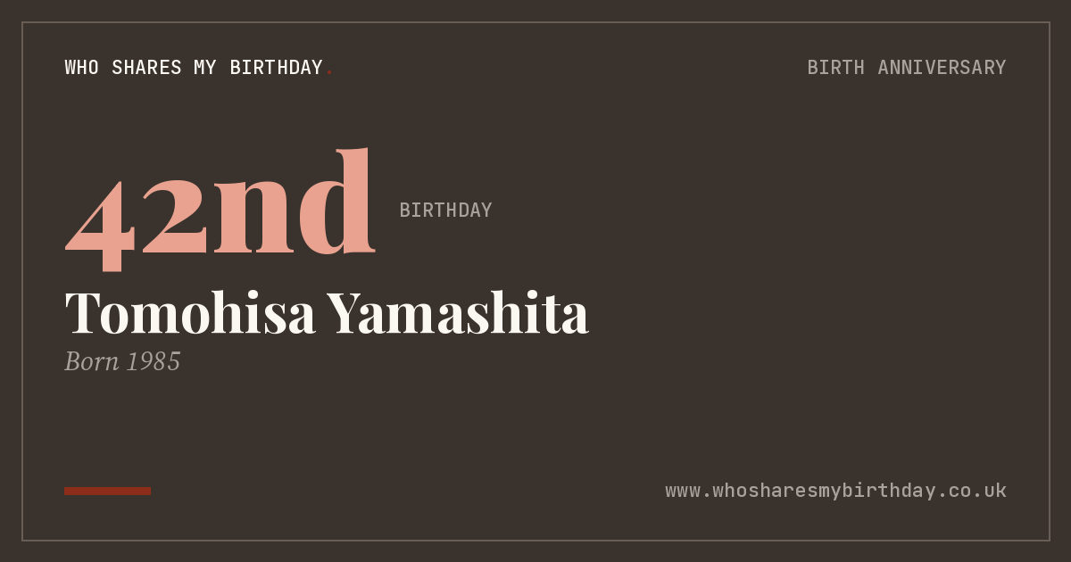 Tomohisa Yamashita