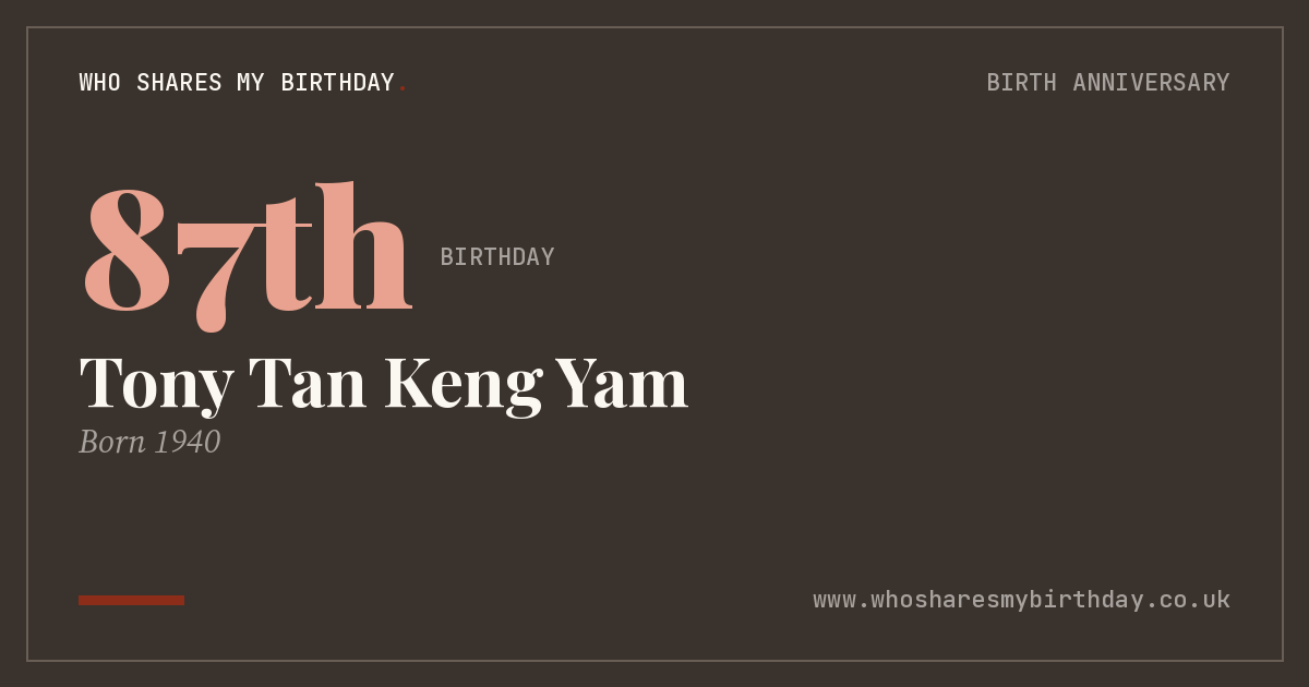 Tony Tan Keng Yam