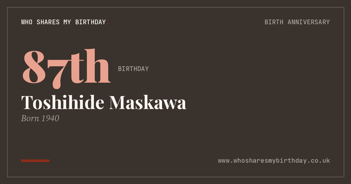 Toshihide Maskawa