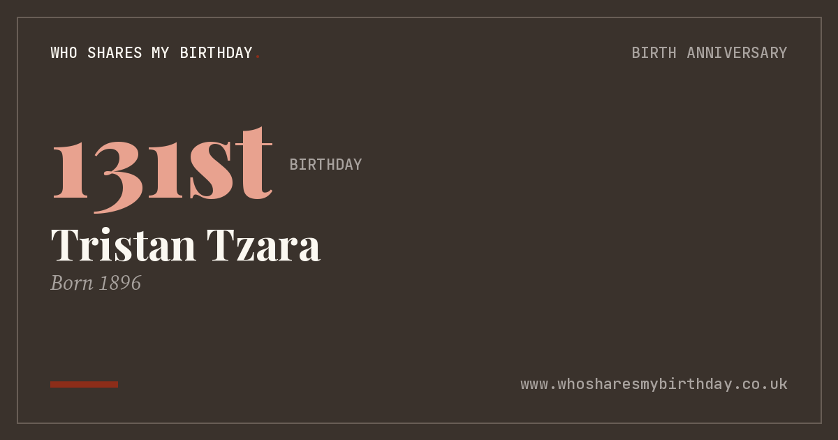 Tristan Tzara