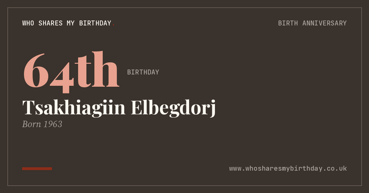 Tsakhiagiin Elbegdorj