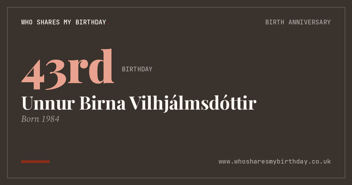 Unnur Birna Vilhjálmsdóttir