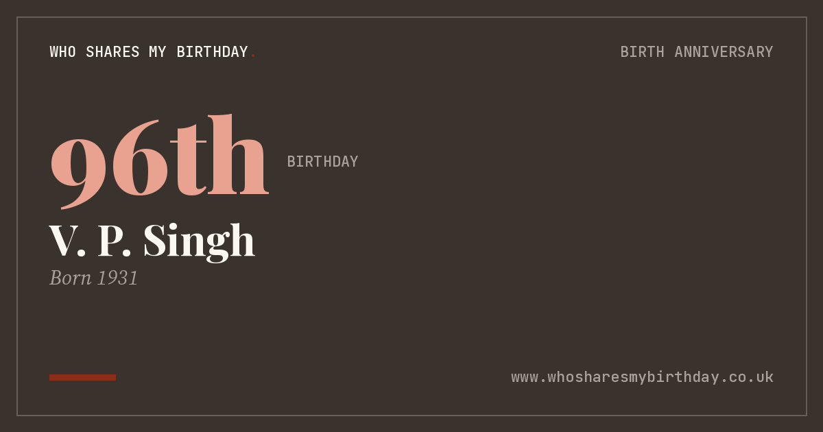 V. P. Singh