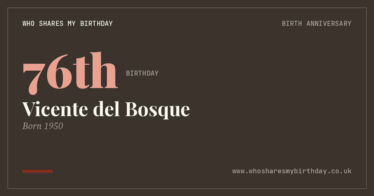 Vicente del Bosque