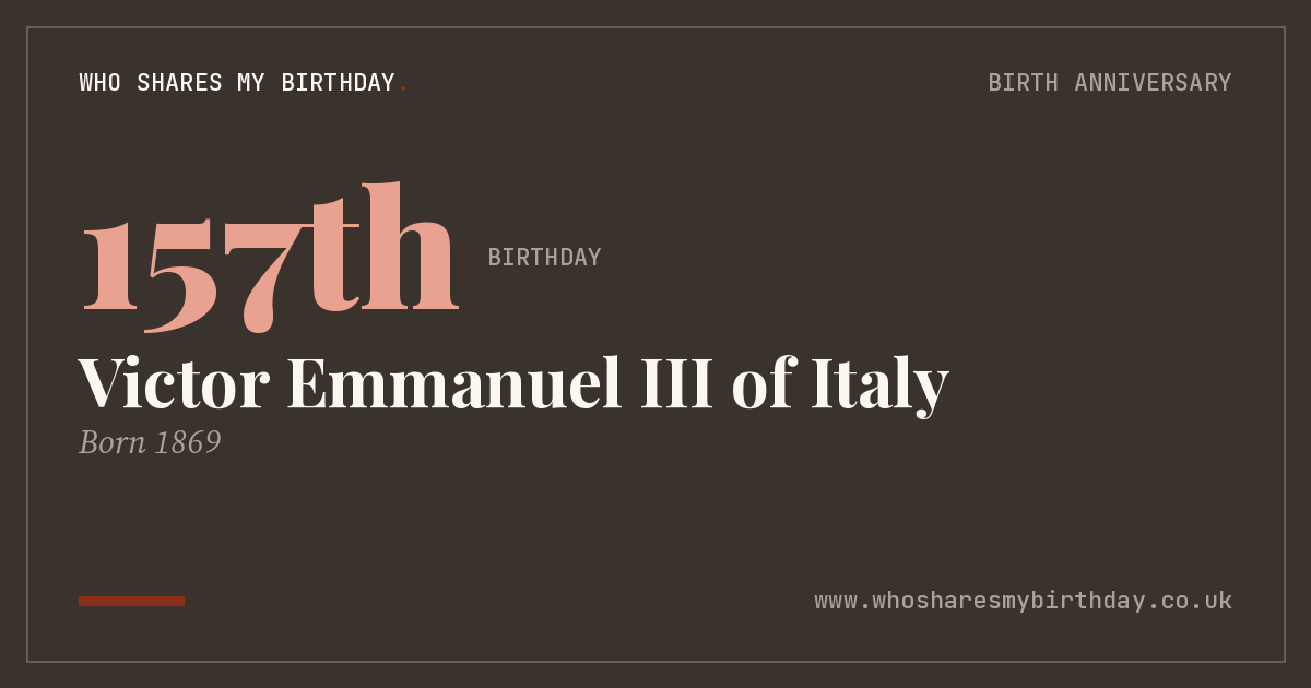 Victor Emmanuel III of Italy