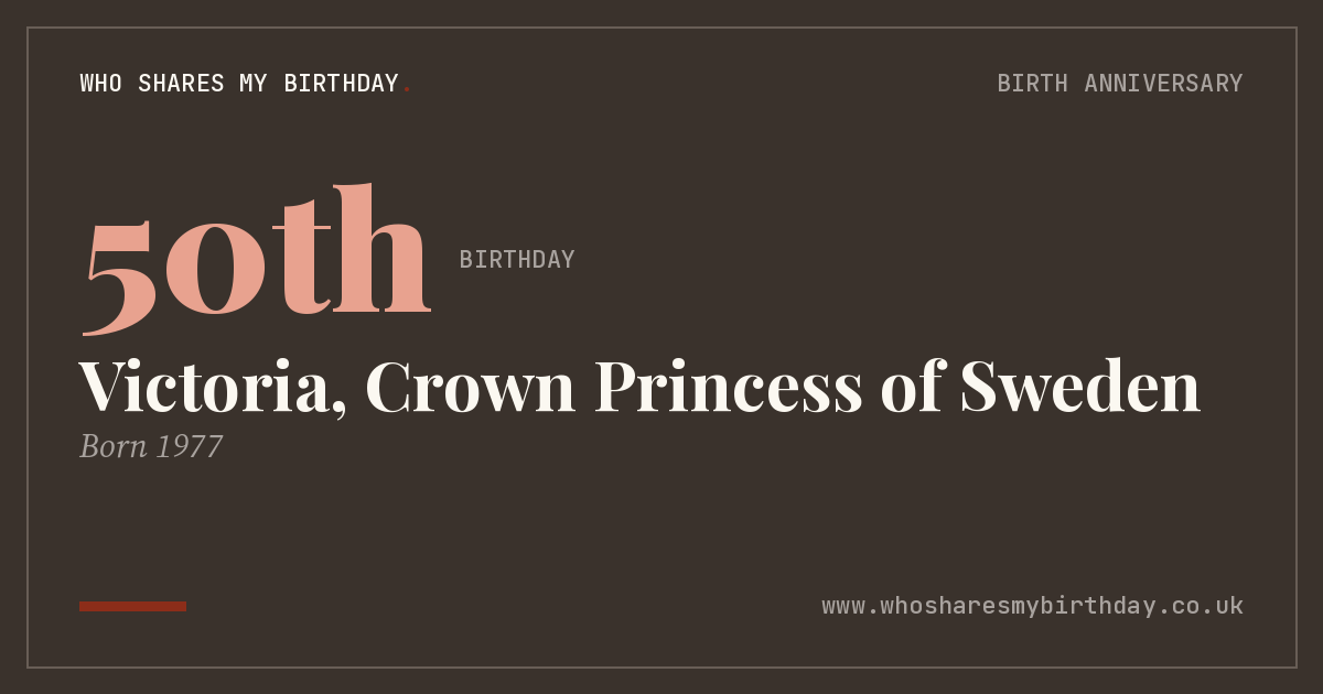 Victoria, Crown Princess of Sweden
