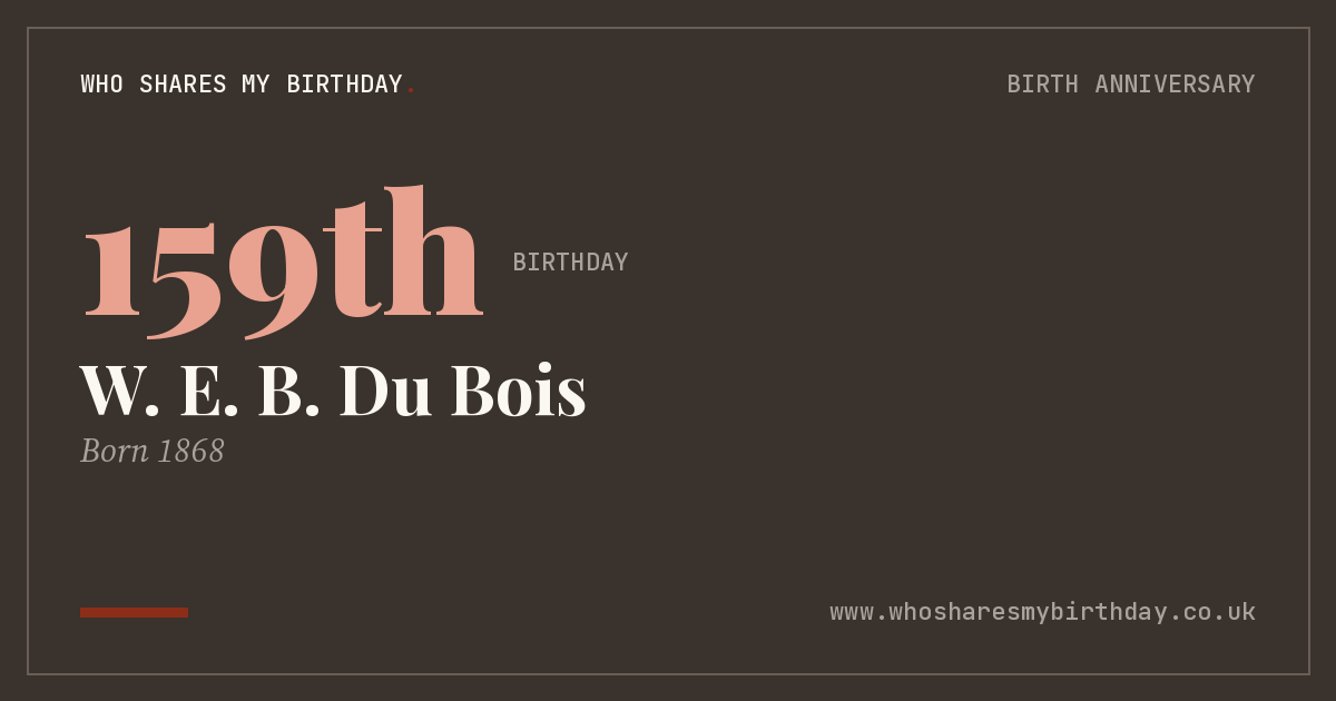 W. E. B. Du Bois