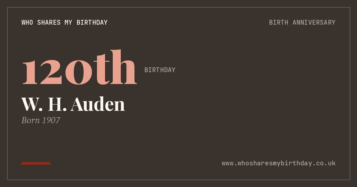 W. H. Auden