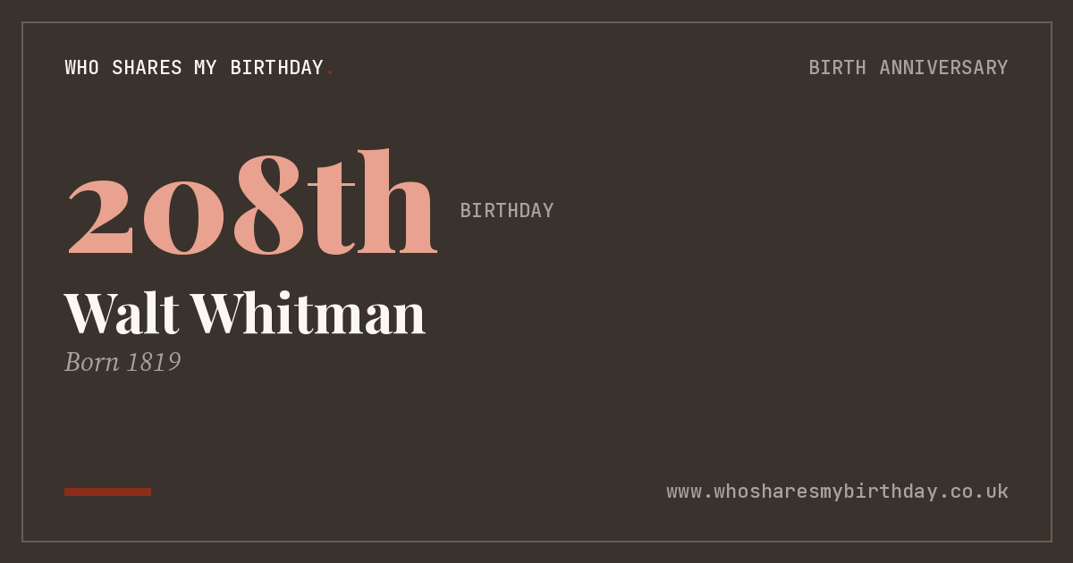 Walt Whitman
