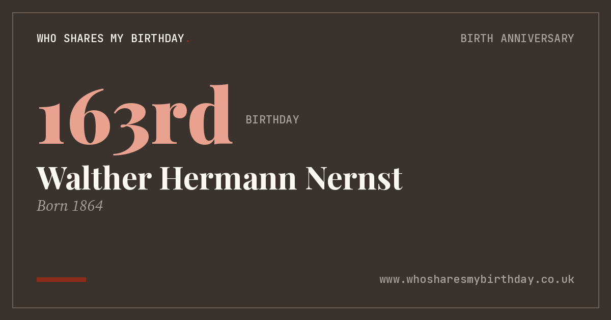 Walther Hermann Nernst