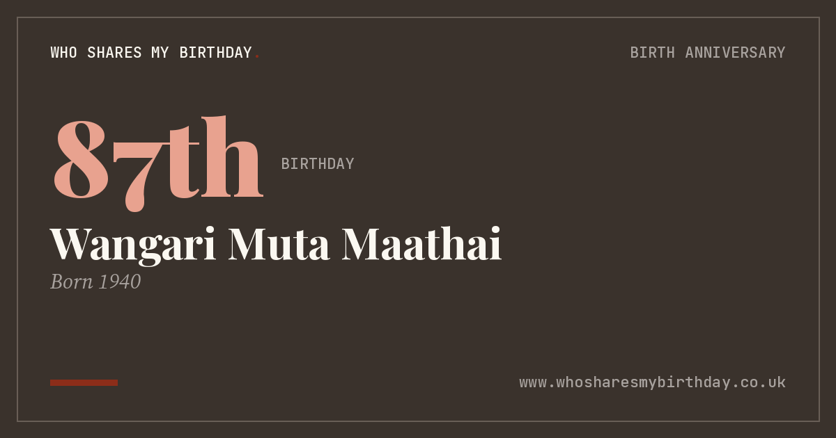 Wangari Muta Maathai
