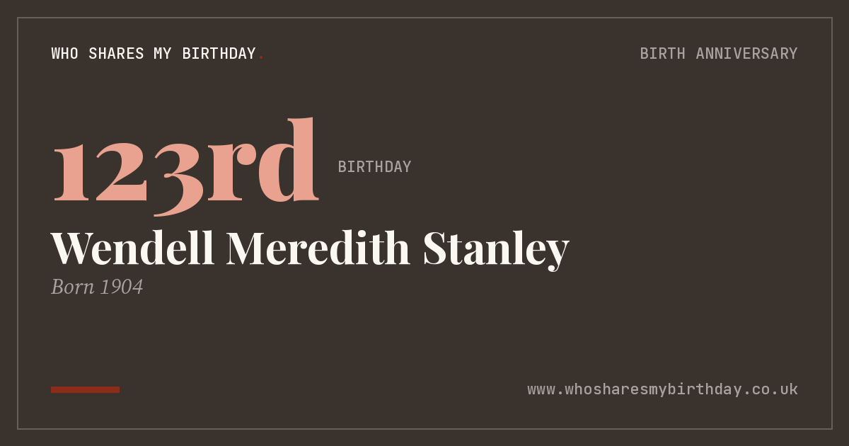 Wendell Meredith Stanley