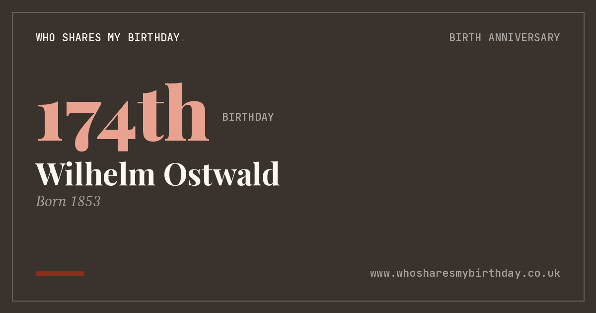Wilhelm Ostwald